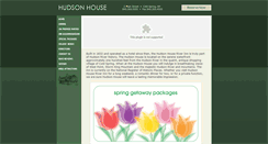 Desktop Screenshot of hudsonhouseinn.com