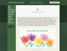 Tablet Screenshot of hudsonhouseinn.com